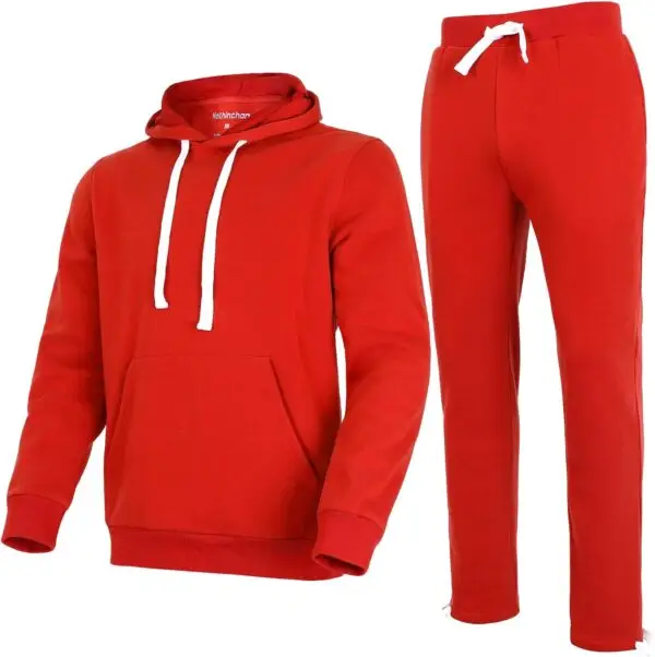 Men’s Red Hoodie Tracksuit